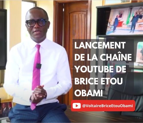 Lancement de la chaîne YouTube de Brice Etou Obami